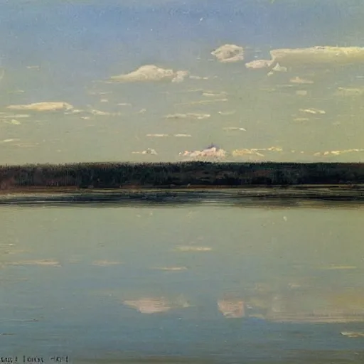 Image similar to lake by isaac levitan