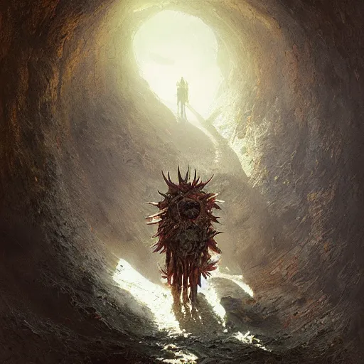 Image similar to the end is near, the light is at the end of the tunnel by arcimboldo, greg rutkowski