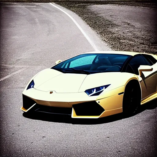 Image similar to “ Album cover of Andrew Tate in a Lamborghini”