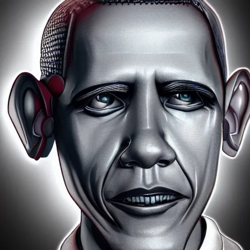 Image similar to robot obama, artstation, detailed