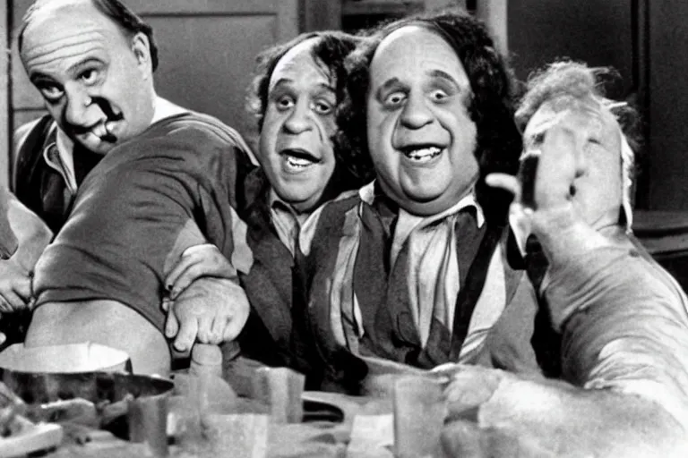 Prompt: Danny Devito in The Three Stooges