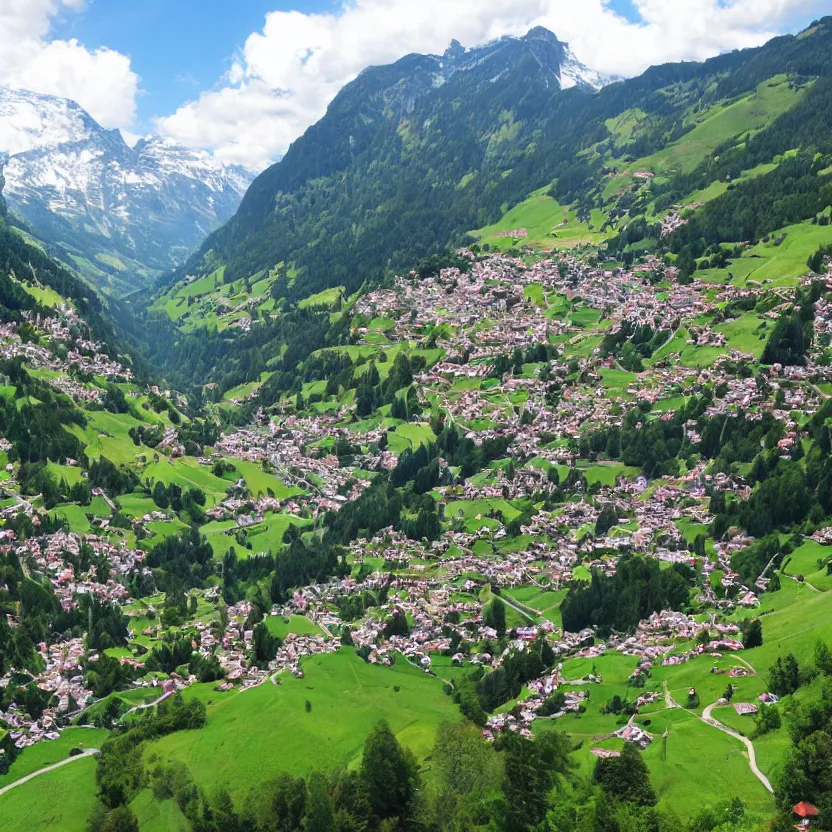 Prompt: switzerland beautiful landscale