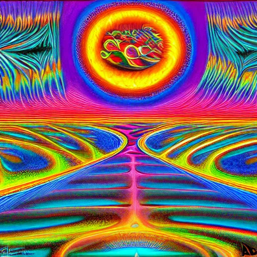 Image similar to aruba, psychedelic art, lsd, highly detailed, perfect, 8 k, concept art, by alex grey