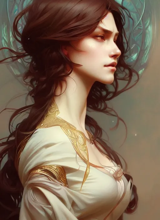 Image similar to ultra realistic illustration, handsome women, intricate, elegant, highly detailed, digital painting, artstation, concept art, smooth, sharp focus, illustration, art by artgerm and greg rutkowski and alphonse mucha and wlop