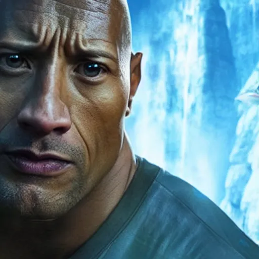 Prompt: Dwayne Johnson in Avatar 4K quality super realistic