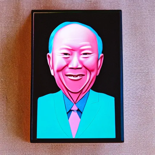 Prompt: Product photo of 'Lee Kuan Yew' Funk Pop