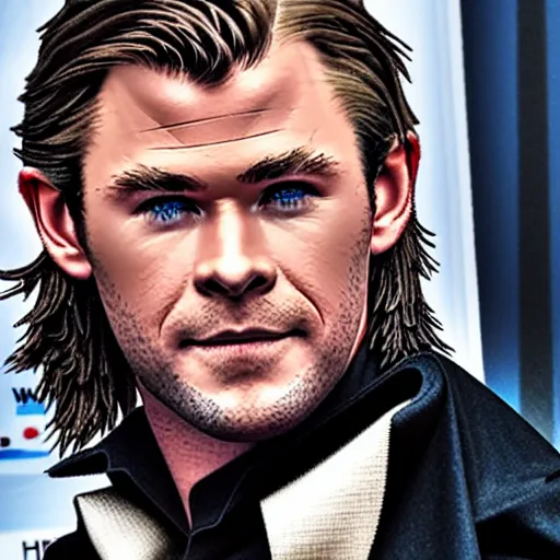 Prompt: Chris Hemsworth as Professor Snape