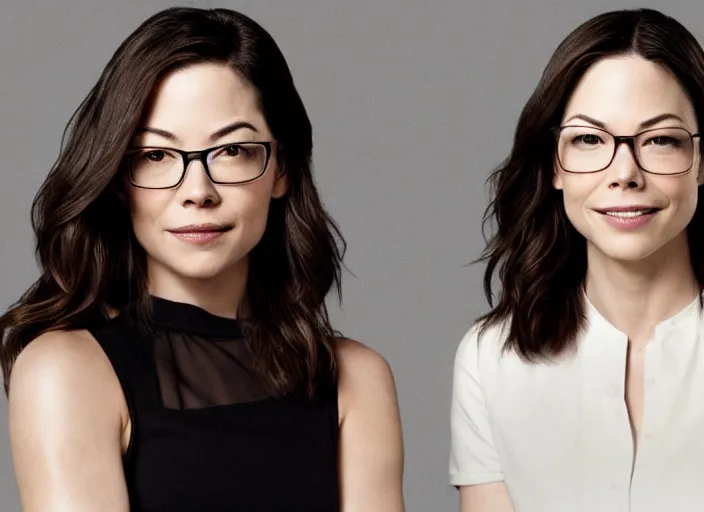 Prompt: netflix thumbnail for a new tv series based on a best - selling non - fiction memoir about therapy, starring kristen kreuk, half korean actress wearing glasses, short hair, netflix preview, hd