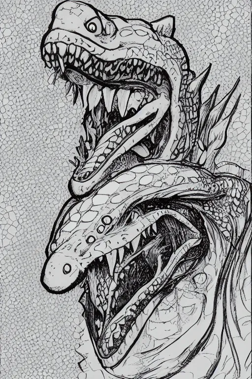 Image similar to portrait of joyful laughing lizardfolk head and shoulders, in the style of Greg Broadmore and Arthur Rackham and Moebius, trending on artstation, light lighting side view,digital art,surrealism ,macro,blueprint ,vaporwave ,