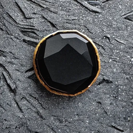 Image similar to “reaching hand made of cut gemstone, black background, 35 mm product photo”