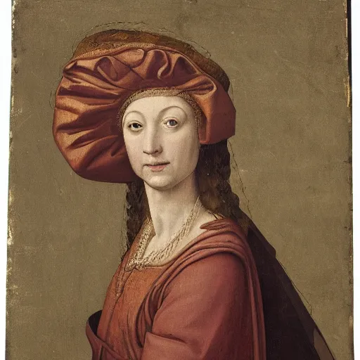 Image similar to a renaissance style portrait of a camel wearing a crown and a cape, dark background