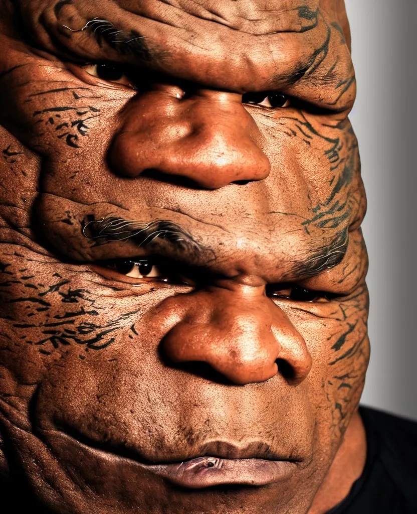 Image similar to photo portrait of Mike Tyson