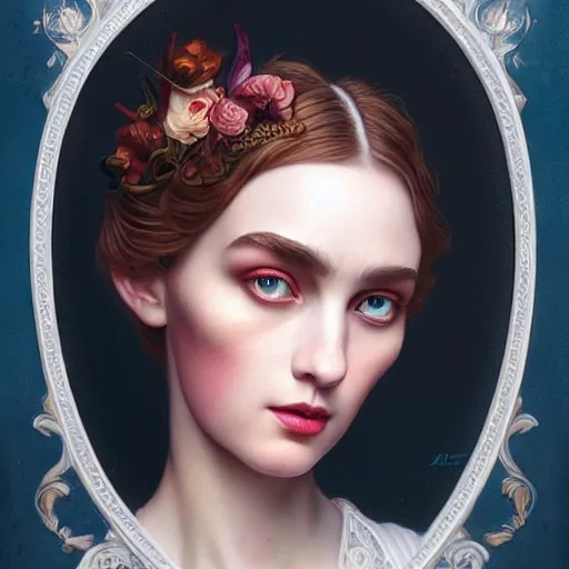 Image similar to lofi ghot victorian portrait, Pixar style, by Tristan Eaton Stanley Artgerm and Tom Bagshaw.