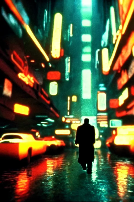 Prompt: cinematic bladerunner scenes