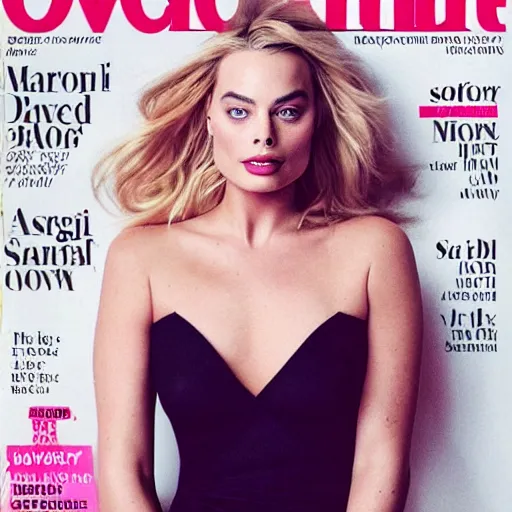 Image similar to margot robbie overweight, fashion magazine photography, soft lighting