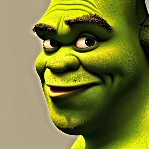 Image similar to shrek as human in real life highly detailed, intricate, sharp focus, digital art, 8 k