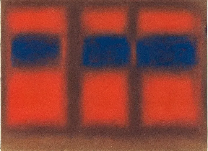 Image similar to newly discovered trove of works by rothko in a surprisingly bright style as yet unknown to critics and the public, evidence photography