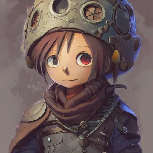 Image similar to a detailed portrait of a made in abyss character, by victo ngai and justin gerard, digital art, realistic painting, very detailed, fantasy, dnd, character design, trending on artstation