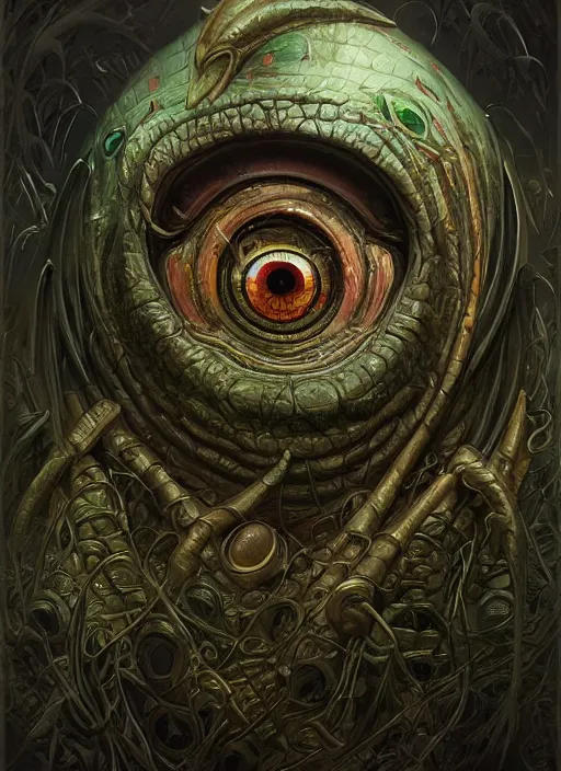 Prompt: subway train mf doom reptile eyes, metal subway train skin. intricate, elegant, highly detailed, centered, digital painting, artstation, concept art, smooth, sharp focus, illustration, artgerm, tomasz alen kopera, peter mohrbacher, donato giancola, joseph christian leyendecker, wlop, frank frazetta