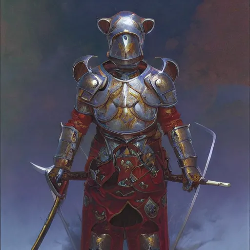 Prompt: paladin armor with cross, anthropomorphic shiba inu, shiba inu face, stuning 3 d render, masterpiece, glowing aura, by donato giancola and greg rutkowski and wayne barlow and zdzisław beksinski, realistic face