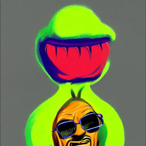 Image similar to snoop do, tennis ball monster ,tennis ball, colorful, digital art, fantasy,chalk, magic, trending on artstation, ultra detailed, professional illustration by Basil Gogos