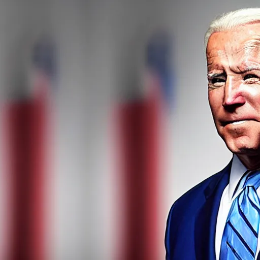 Image similar to Extremely muscular Joe Biden bodybuilder.