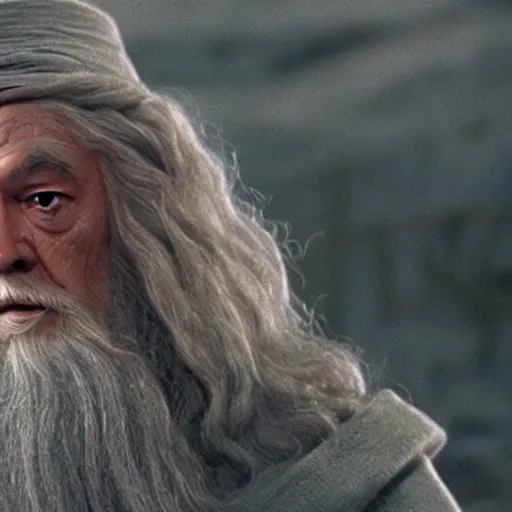 Image similar to still from the movie star wars episode iv with gandalf starring, highly detailed, extremely high quality, hd, 4 k, 8 k, canon 3 0 0 mm, professional photographer, 4 0 mp, lifelike, top - rated, award winning, realistic, detailed lighting, detailed shadows, sharp, no blur, edited, corrected, trending