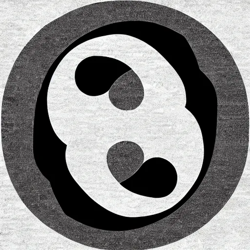 Image similar to yin Yang symbol by apes and horses