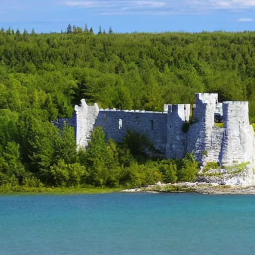 Prompt: castle in the bruce peninsula