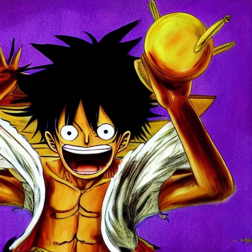 Image similar to monkey d luffy by neil gaiman