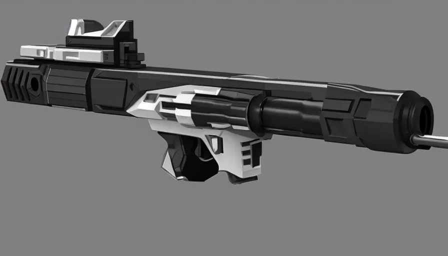 Prompt: extremely detailed ultra realistic photographic side view ultra minimalist coilgun rifle, detailed trigger, chemically propelled, electric, smooth streamline, elegant sleek smooth body, white paint, battery and wires, railgun, chemrail, gauss, smooth utopian design, ultra high quality, octane, cod, destiny, warframe, terminator