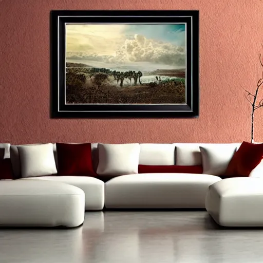 Prompt: photo of framed art for rich collectors, ultra - realistic hdr highly detailed cinematic lighting