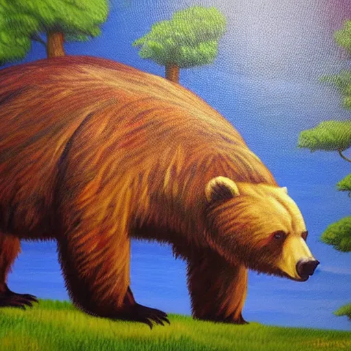 Image similar to Bear'thulu painting