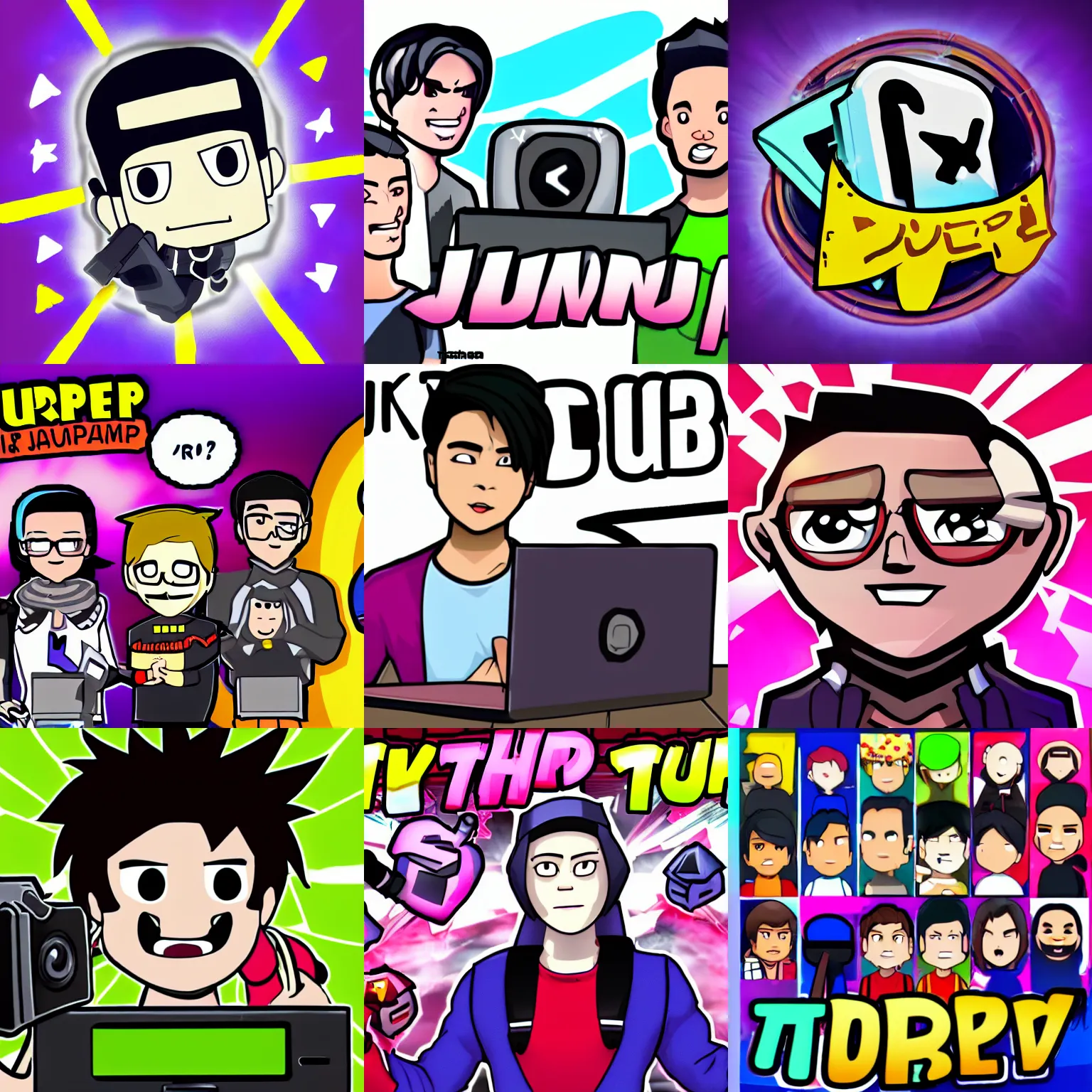 Prompt: youtuber tjump