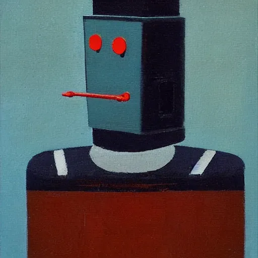 Prompt: robot by marius borgeaud