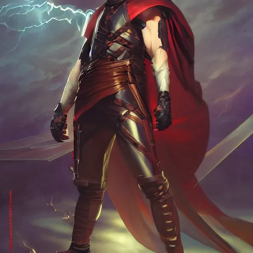 Image similar to character concept, wide angle, full body, symmetrical head - on centralized, young man with dark ninja clothes. detailed, high quality, dynamic lightning, fantasy, scenematic. artwork by artgerm, wlop, alex ross, greg rutknowski, alphonse mucha