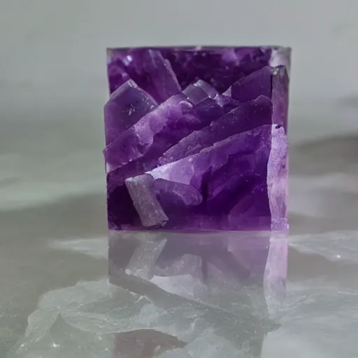 Prompt: amethyst fudge crystal