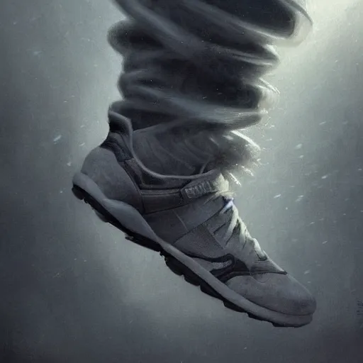 Image similar to sneakers cozy atmospheric and cinematic lighting, ultra rendered extreme realism and detail 8 k, highly detailed, realistic, refined, bautiful, fine art photography, hyper realistic, in the style of greg rutkowski, by artgerm, by gustave dore, by marco turini, photorealistic, elegant, sharp focus, majestic, award winning picture, intricate, artstation,