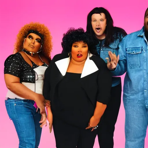 Prompt: lizzo in an 8 0 s sitcom