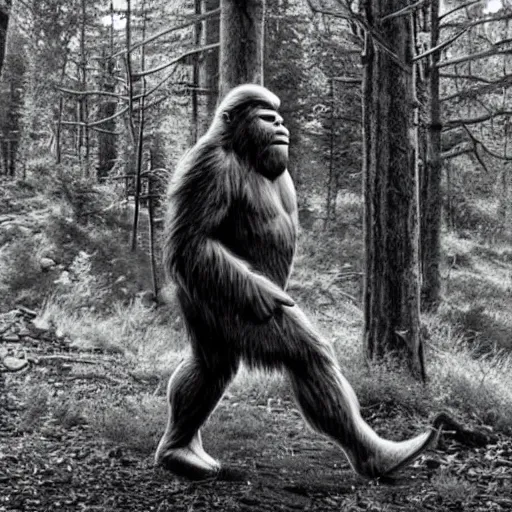 Image similar to bigfoot hunting humans