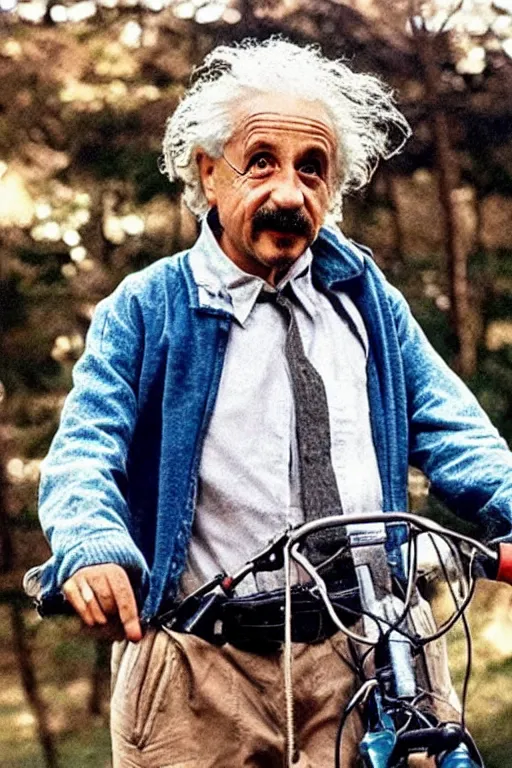 Prompt: Albert Einstein in Stranger Things