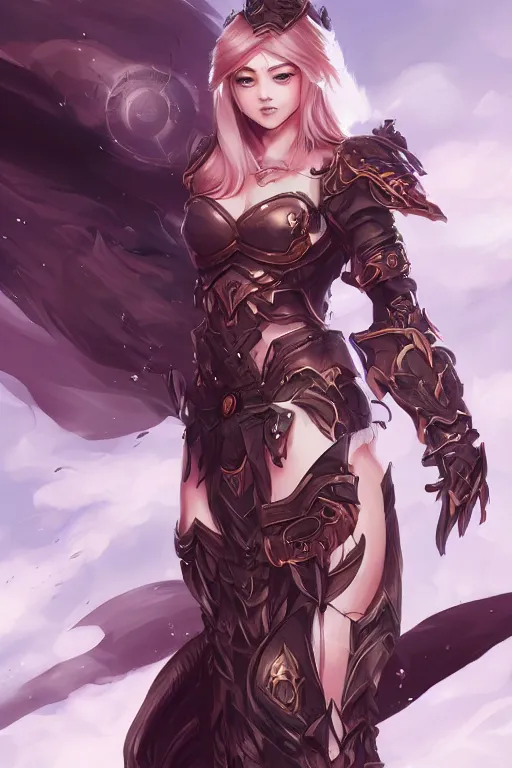 Image similar to female fantasy warrior in the style of Artgerm, WLOP, Rossdraws, trending on artstation