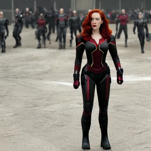 Image similar to a still of kat dennings as black widow in iron man 2 ( 2 0 1 0 )