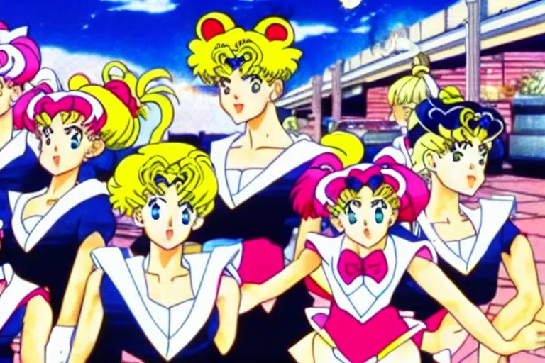 Prompt: police chase footage sailor moon stole a catalytic converter