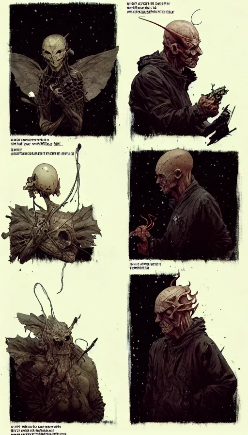 Image similar to the most interesting 6 panel comic by chiara bautista, beksinski and norman rockwell and greg rutkowski weta studio and tom bagshaw and james gurney and lucasfilm