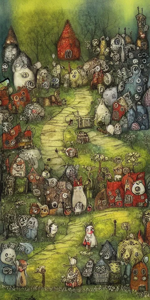 Prompt: a summer scene by alexander jansson