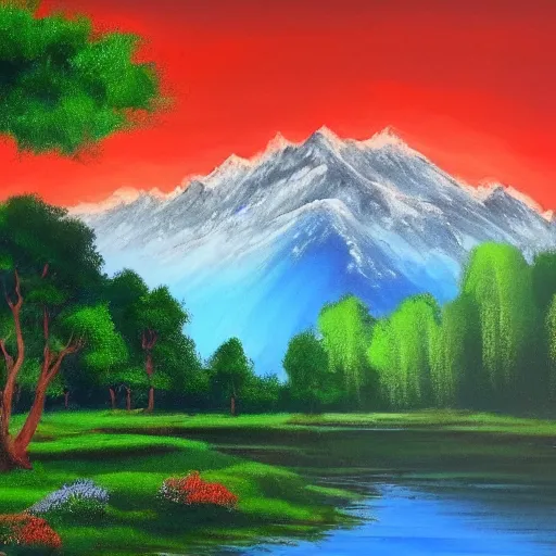 beautiful landscape by bob ross | Stable Diffusion | OpenArt