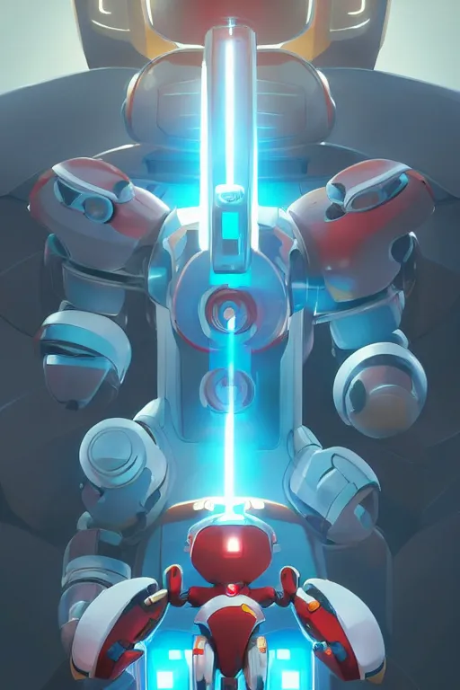 Image similar to metabots medabots medarotto medarot robot minimalist comics, behance hd by jesper ejsing, by rhads, makoto shinkai and lois van baarle, ilya kuvshinov, rossdraws global illumination ray tracing hdr radiating a glowing aura