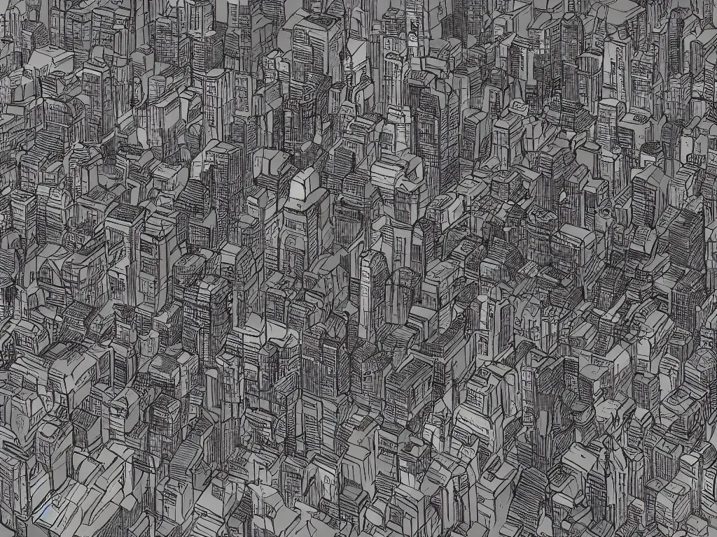 Prompt: view of a city in the style of Arsenixc, night, deviantart