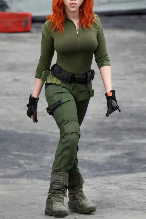 Image similar to Scarlett Johansson as Kim Possible